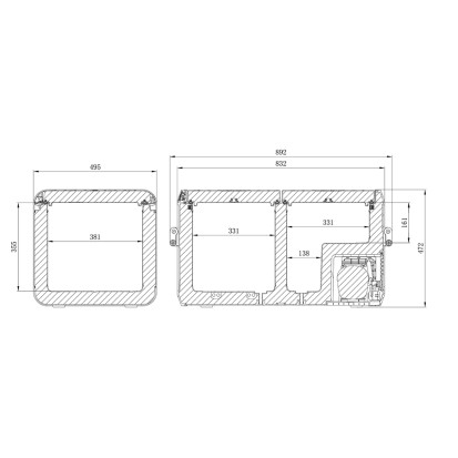 Dometic CFX3 75DZ Double Réfrégirateur/Congélateur