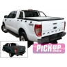 Tonneau Cover Aluminium Ford Ranger Double Cab 2012+ Compatible Roll Bar D'origine