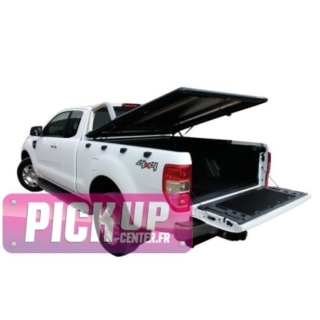 Tonneau Cover Aluminium Ford Ranger Double Cab 2012+ Compatible Roll Bar D'origine