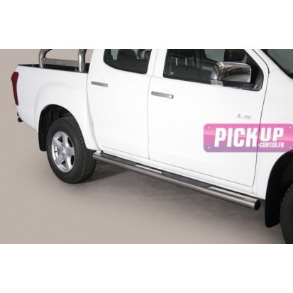 Tubes marchepieds inox ø76 Isuzu D-max Space Cab 2012/2016