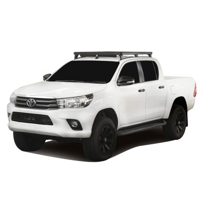 Kit de galerie Slimline II pour une Toyota Hilux Revo DC (2016 - jusqu'à présent) / Rails et Pieds - de Front Runner