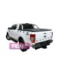 Tonneau Cover Aluminium Ford Ranger Double Cab 2012+ Compatible Roll Bar D'origine