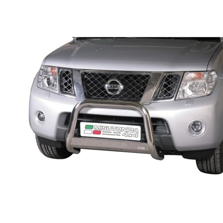 Push Bar INOX Ø63 NISSAN NAVARA D40 05-2010+ CE SAUF V6