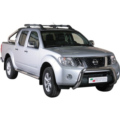 Push bar INOX Ø76 NISSAN NAVARA D40/PATHFINDER 2010+ CE (SUPER BAR)