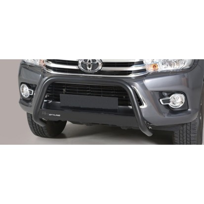 Push bar INOX thermolaqué Noir Ø 63 TOYOTA HILUX REVO 2016+ CE