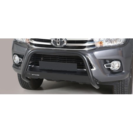 Push bar INOX thermolaqué Noir Ø 63 TOYOTA HILUX REVO 2016+ CE