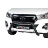 Push bar Inox Thermolaqué Noir Ø 76 Toyota Hilux Revo 2016 + 2019+