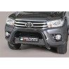 Push bar Inox Thermolaqué Noir Ø 76 Toyota Hilux Revo 2016 + 2019+