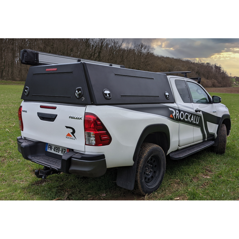 Hardtop ROCKALU 2 TOYOTA HILUX 2016 + extra cab noir