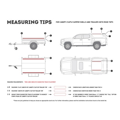 Kit de galerie Slimline II pour une remorque ou un hard top de Pick-Up/ Haut/ 1345mm(l) x 1964mm(L) - de Front Runner